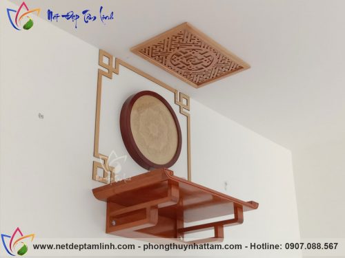 Bàn thờ treo tường gỗ Hương