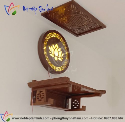 Bàn thờ treo tường cần được treo tại nơi có vách chắc chắn