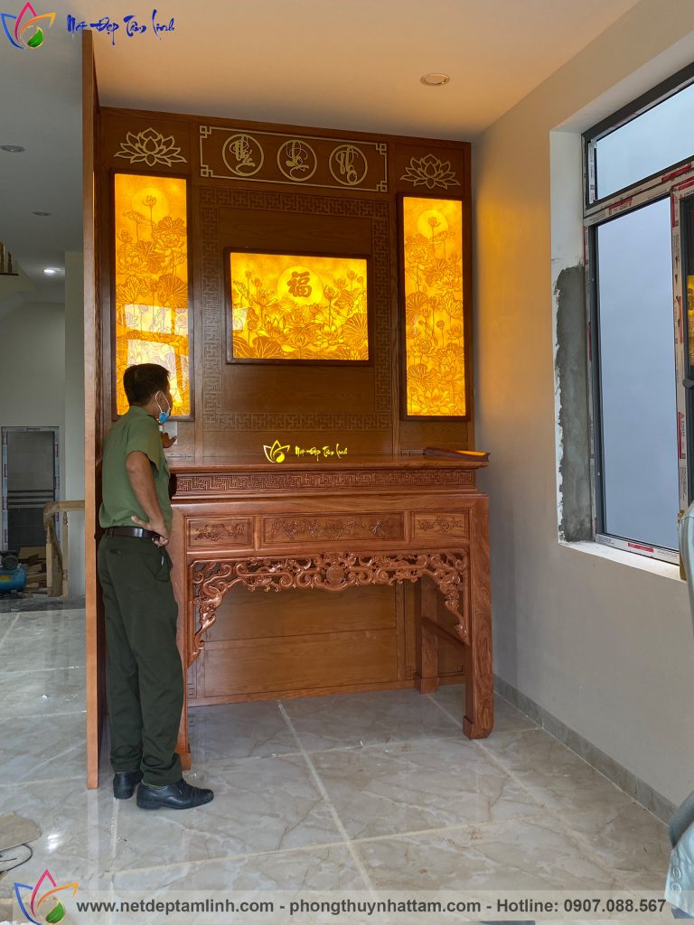 Tranh trúc chỉ mang đến không gian thờ hiện đại hơn