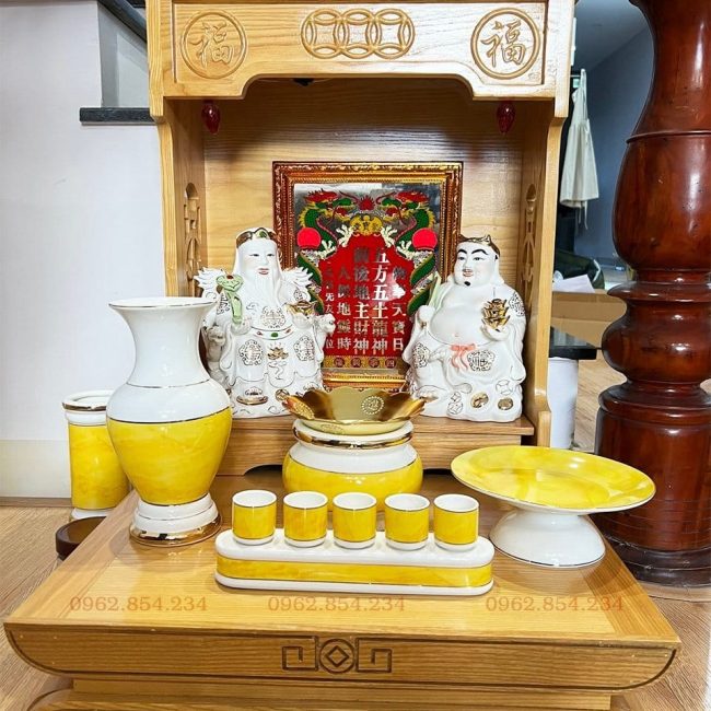 Bàn Thờ Gỗ Sồi 48x48x68
