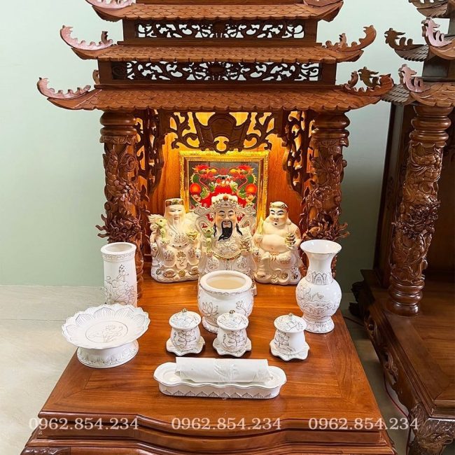 Bàn Thờ Gỗ Hương 61x69x107